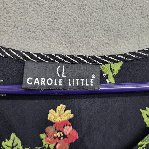 Carole Little Women's Boho Sleeveless Floral Button Down Blouse Top Size Small - Picture 3 of 5